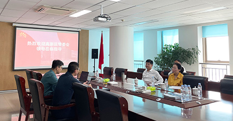 濟(jì)南高新區(qū)黨工委委員、管委會(huì)副主任張磊蒞臨和普威視參觀調(diào)研